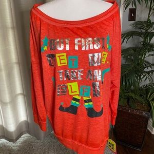 Zumba Christmas top NWT size Lovely